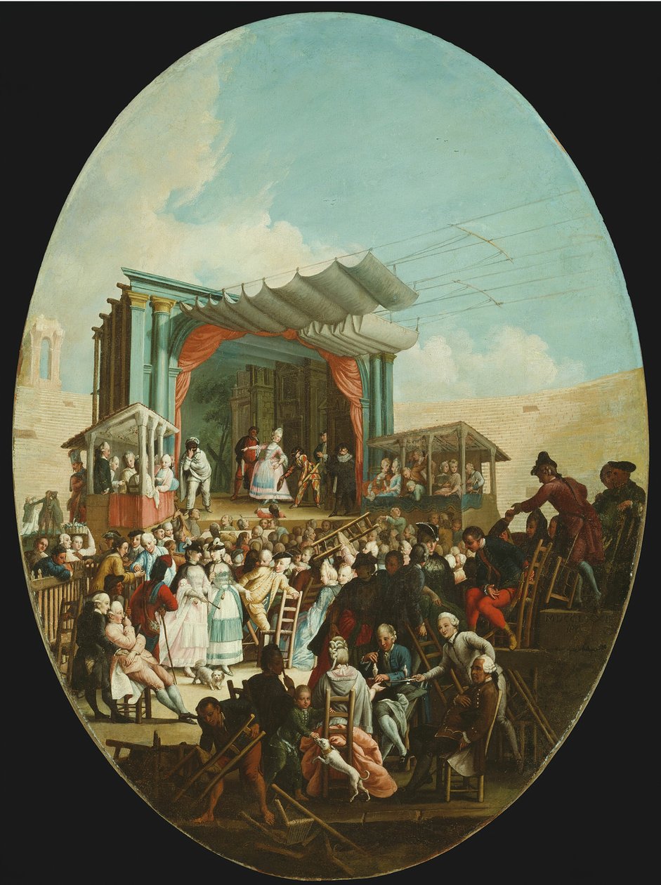 Olasz vígjáték Veronában, 1772. alkotó: Marco Marcola