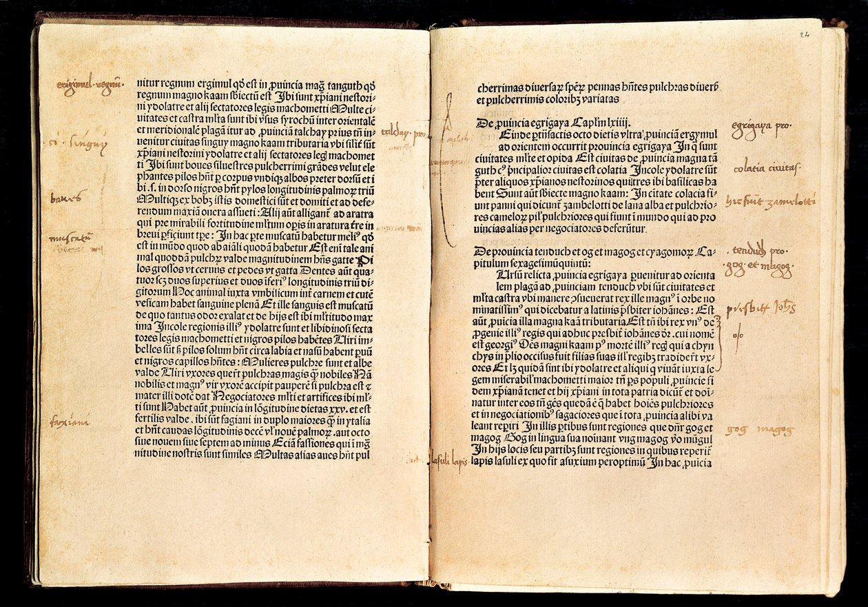 23. és 24. oldal Marco Polo könyvéből alkotó: Marco Polo