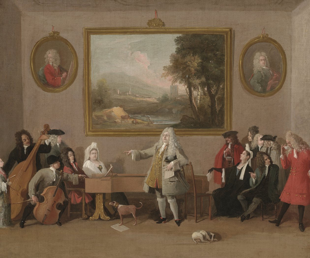 Operapróba, 1771 előtt (olaj, vászon) alkotó: Marco Ricci