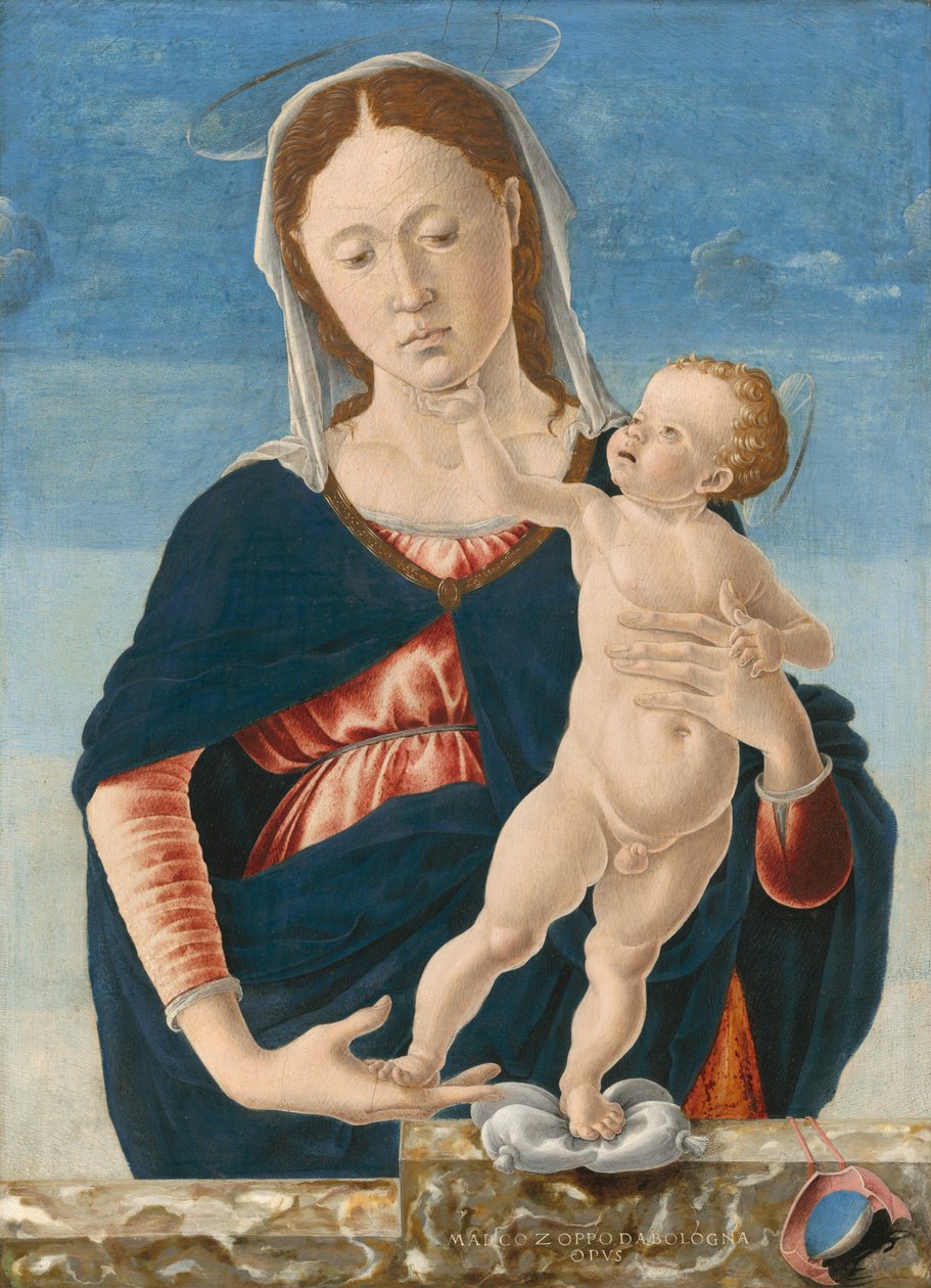 Madonna és gyermeke alkotó: Marco Zoppo or Imitator