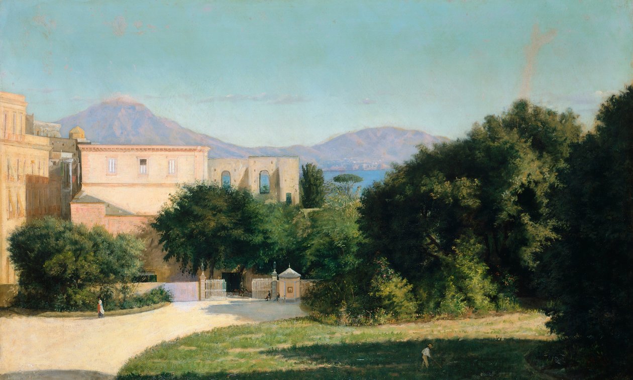 Porta Grande Capodimonte erdőjében, Marco De Gregorio (1829-1876) alkotó: Marco di Gregorio