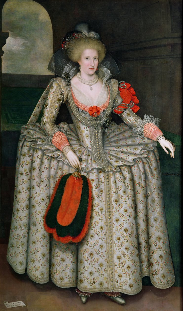 Dán Anna, 1605-1010 körül alkotó: Marcus Gheeraerts