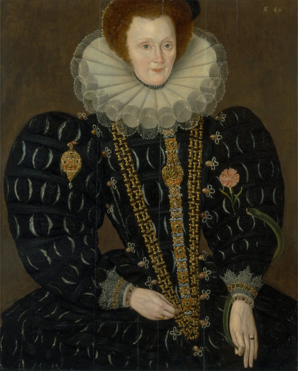 Egy nőt Lady Elizabeth Knightley -nek hívnak alkotó: Marcus Garret Gheeraerts the Younger