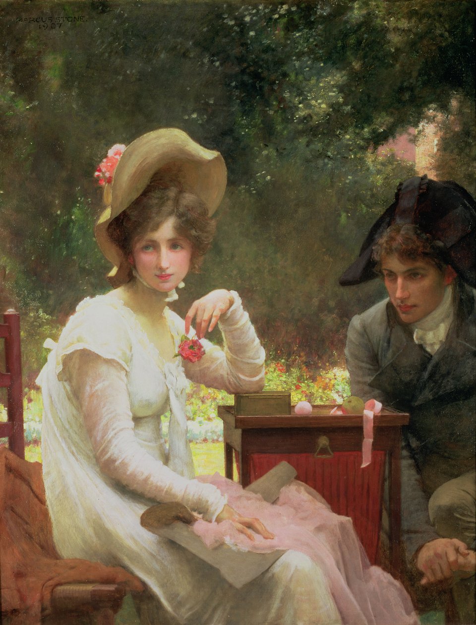 Szerelmes, 1907 alkotó: Marcus Stone
