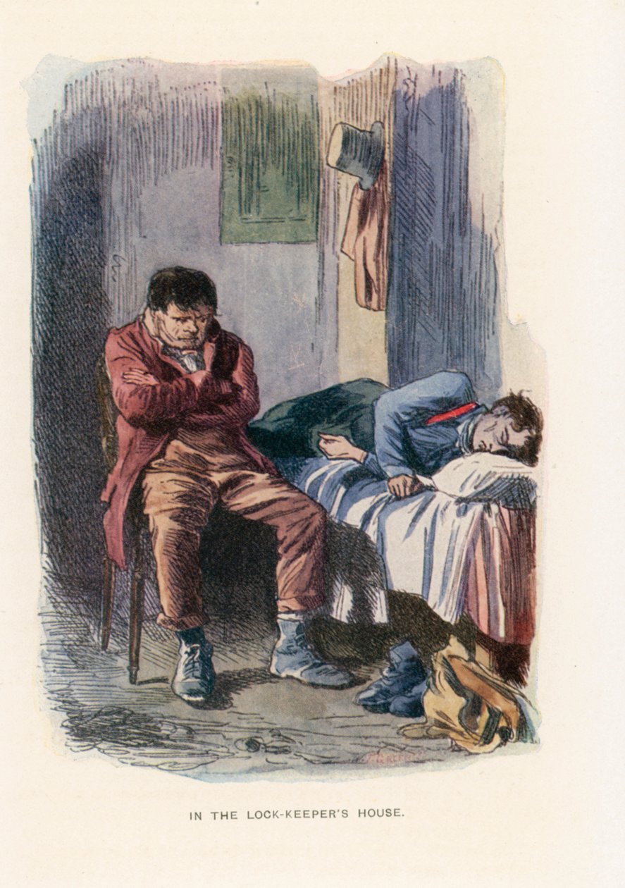 Illusztráció a Közös barátunkhoz (színes litográfia) alkotó: Marcus (after) Stone