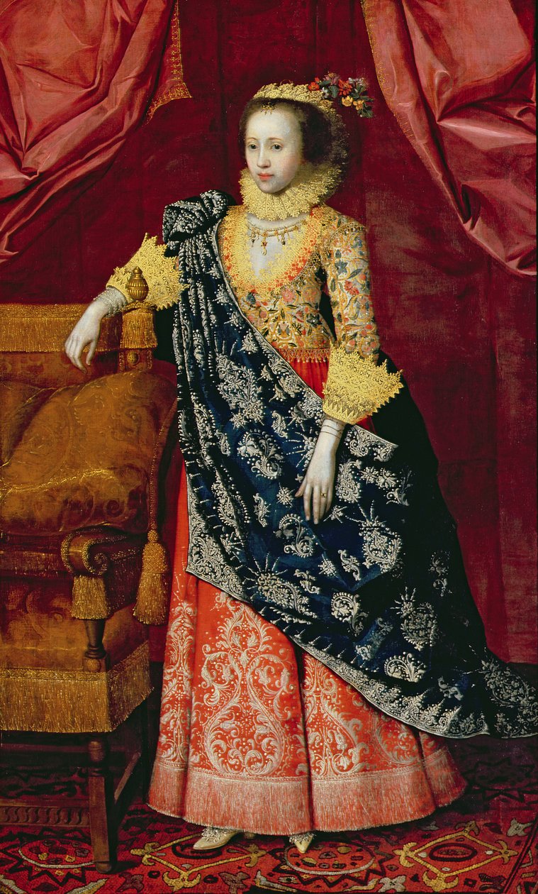 Egy hölgy portréja, itt Arabella Stuart (olaj, vászon) alkotó: Marcus (attr. to) Gheeraerts