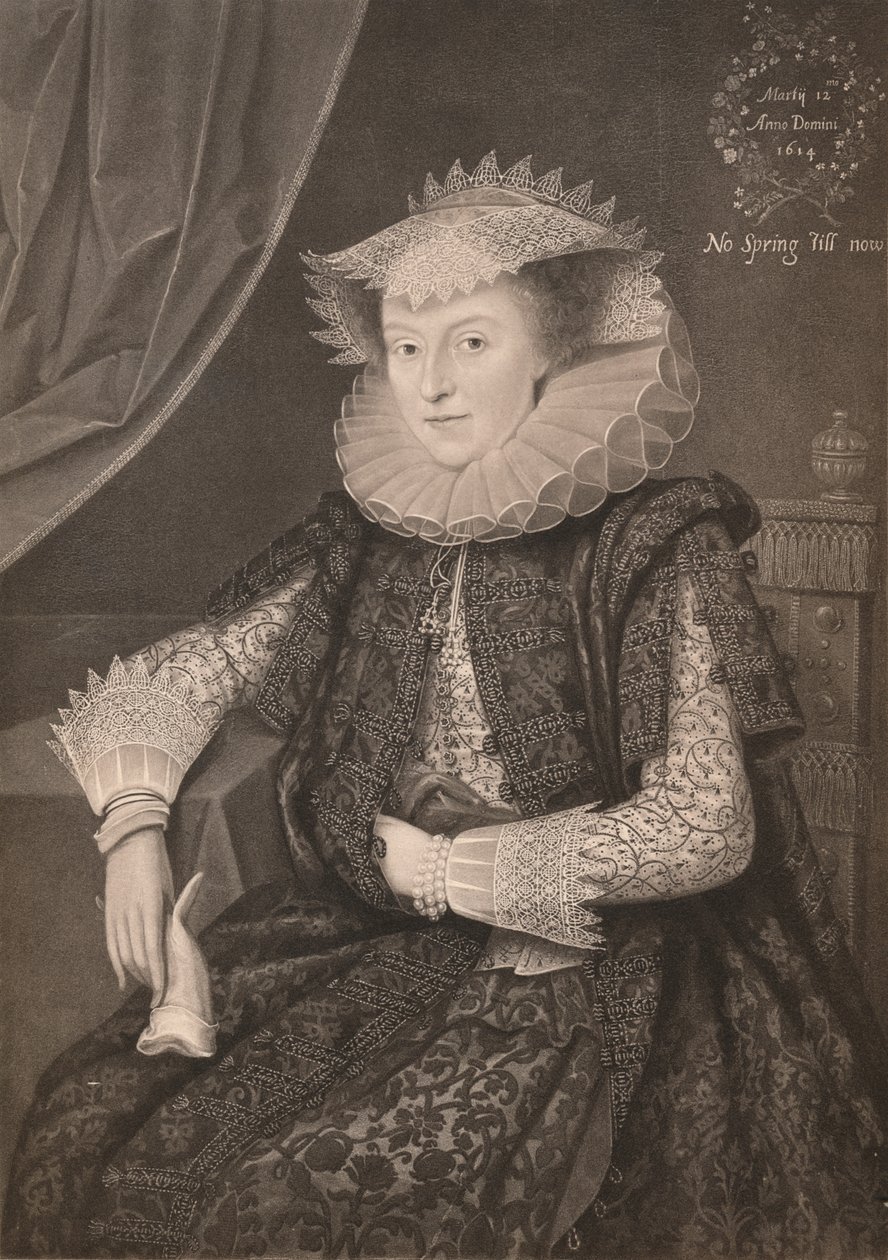 Mary Sidney, Pembroke grófnője, 1614, 1904 alkotó: Marcus Garret Gheeraerts the Younger