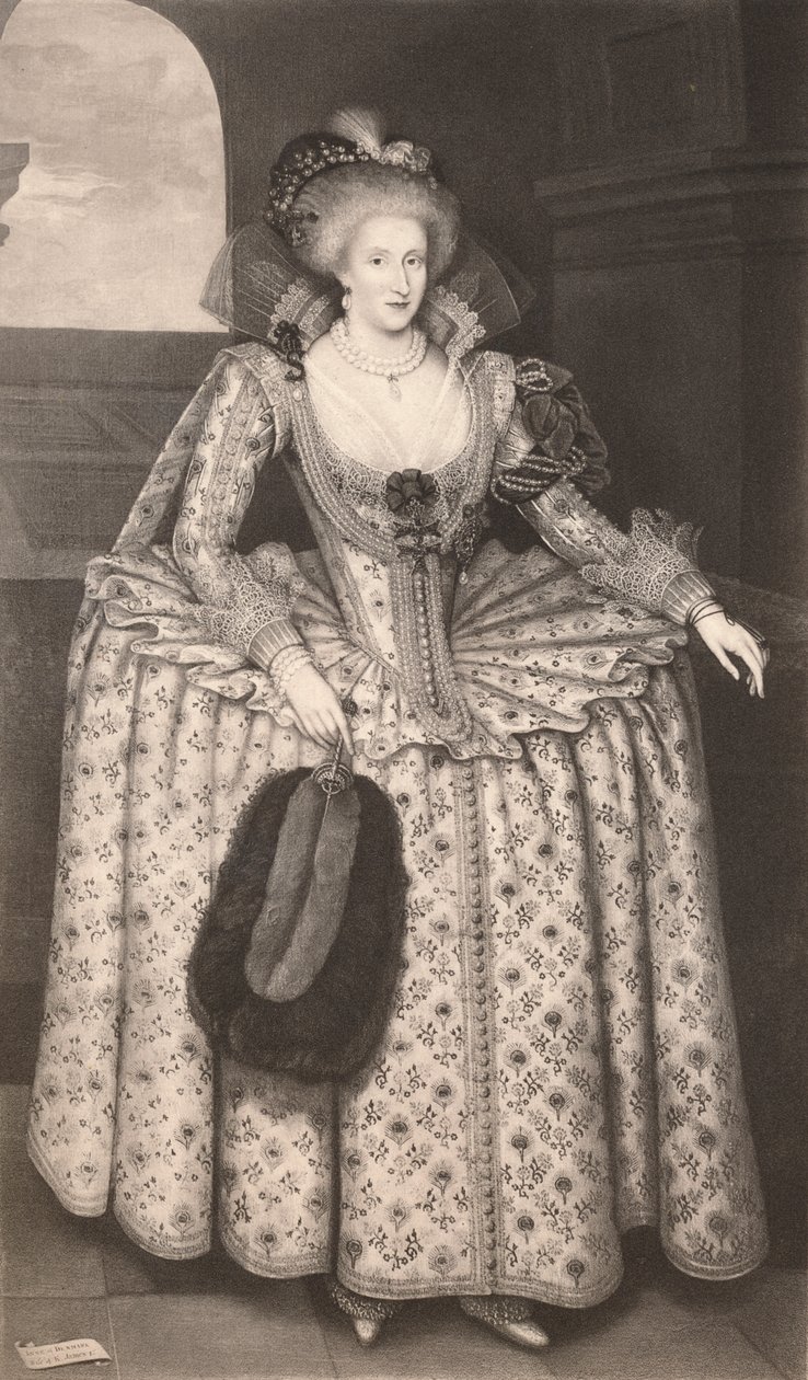 Anna dán királynő, 1611-1614, 1904 alkotó: Marcus Garret Gheeraerts the Younger