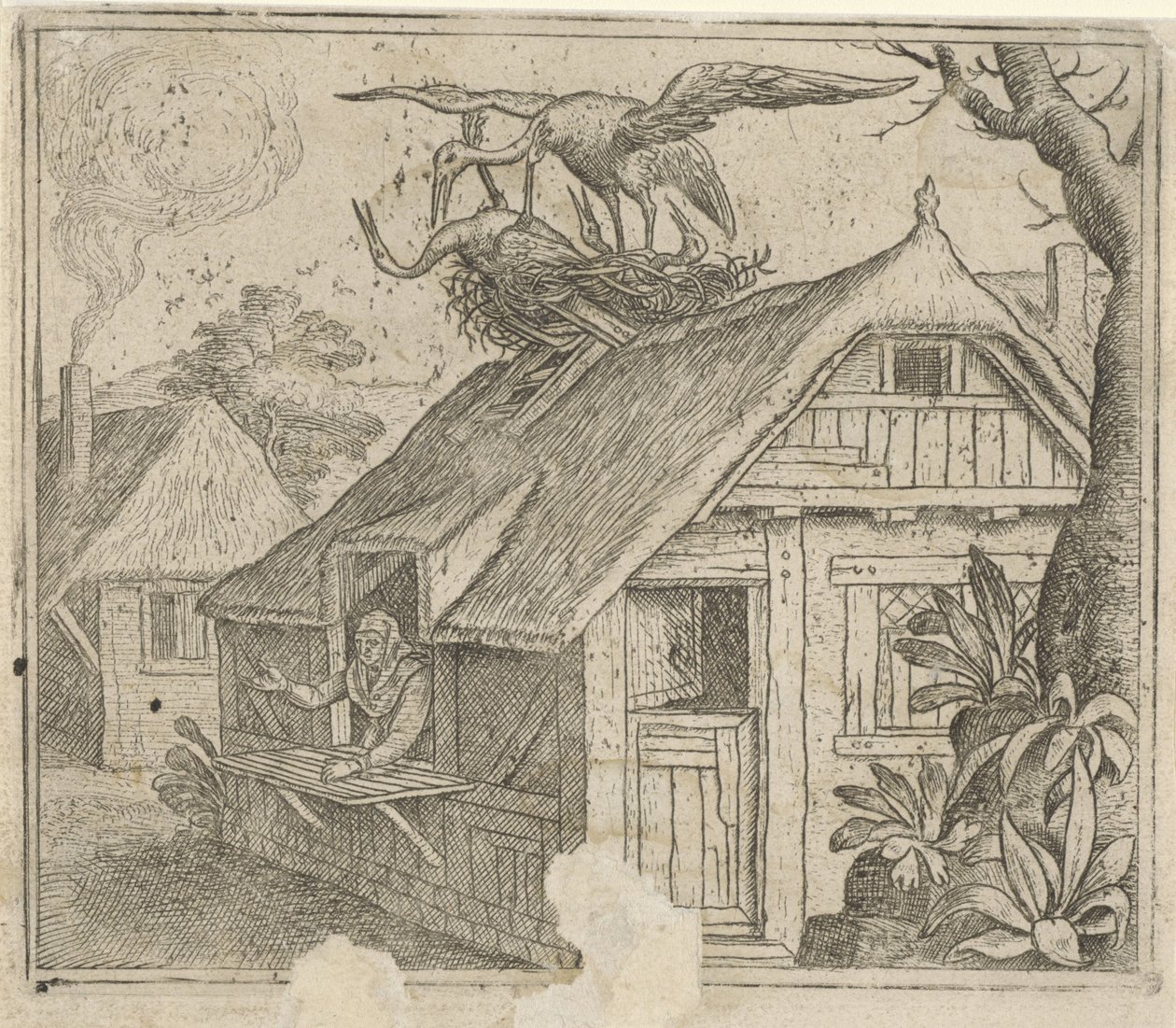 Mese a gólyákról és vallásukról alkotó: Marcus Gheeraerts (I) (attributed to)