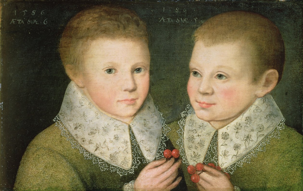 Két testvér portréja, 1586 alkotó: Marcus Gheeraerts