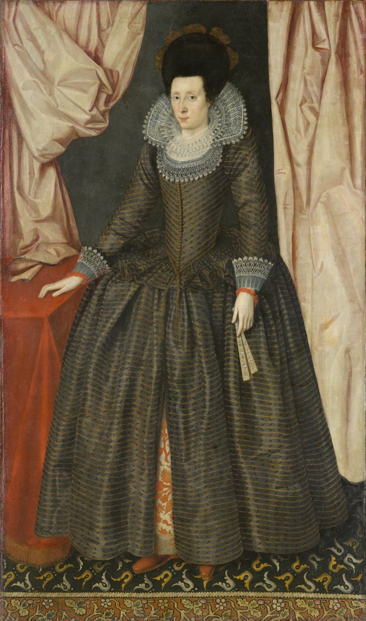 Női portré, 1610 körül (olaj, vászon) alkotó: Marcus Gheeraerts