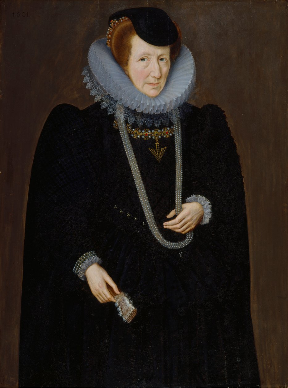 Egy nő portréja, valószínűleg Mary, Lady Scudamore alkotó: Marcus Gheeraerts the Younger