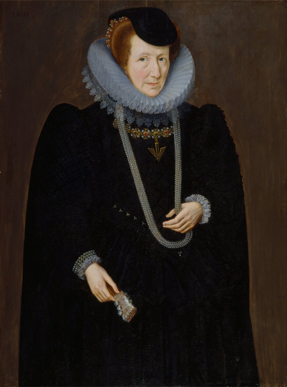 Női portré, valószínűleg Mary, Lady Scudamore alkotó: Marcus Gheeraerts the Younger