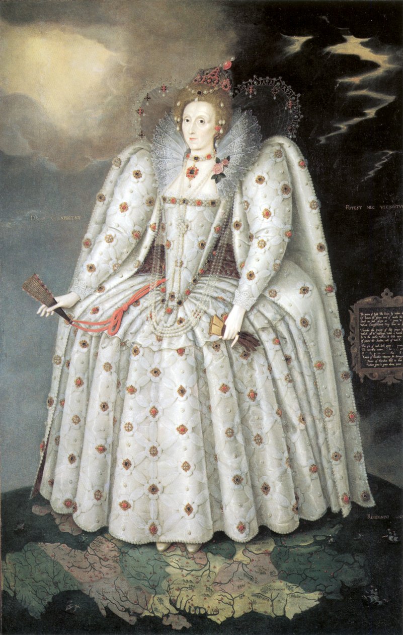 I. Erzsébet királynő ("A Ditchley portré") alkotó: Marcus Gheeraerts the Younger