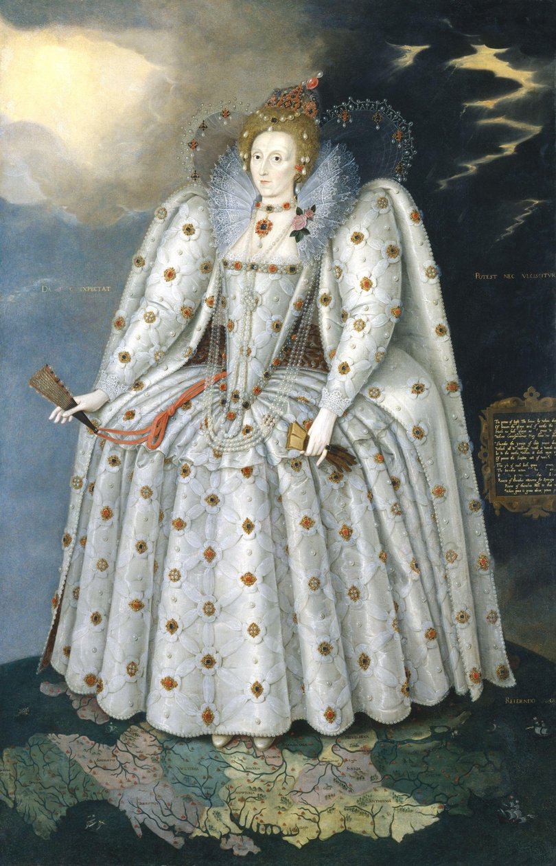 I. Erzsébet királynő ("A Ditchley portré") alkotó: Marcus Gheeraerts the Younger