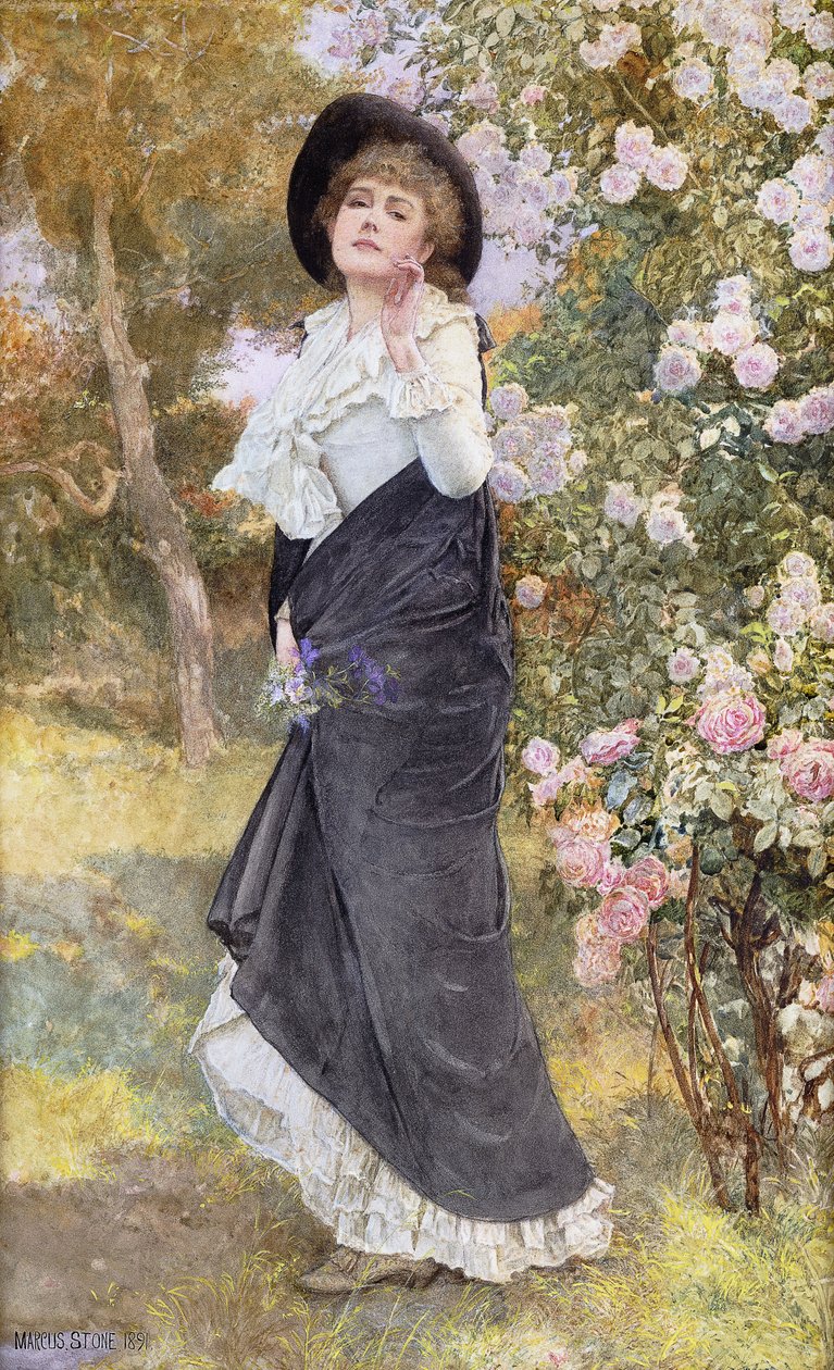 Rózsavirágzás ideje, 1891 alkotó: Marcus Stone