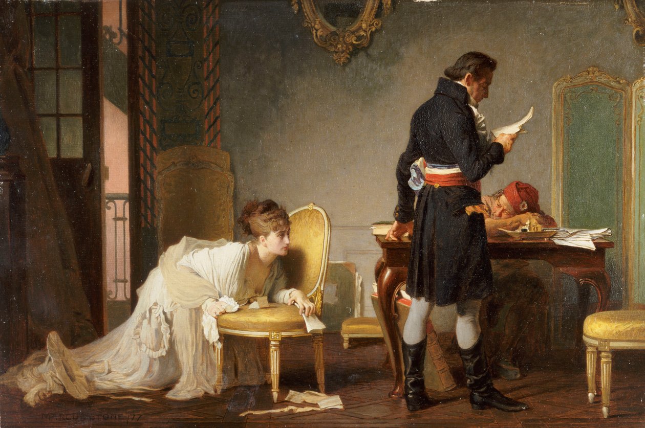 A levél, 1877 alkotó: Marcus Stone