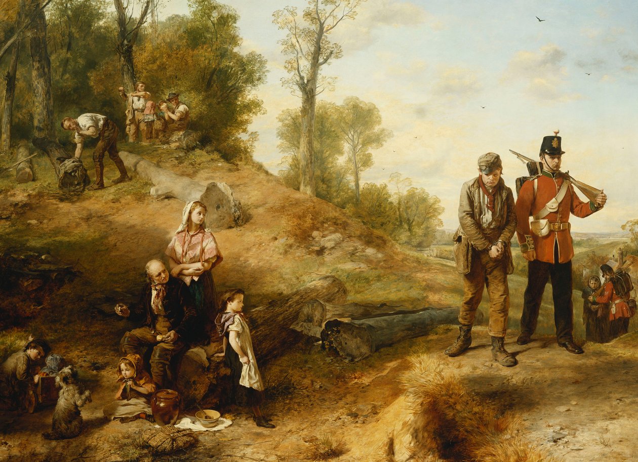 Working and Shirking – „Anglia elvárja, hogy minden ember teljesítse kötelességét”, 1864 alkotó: Marcus Stone