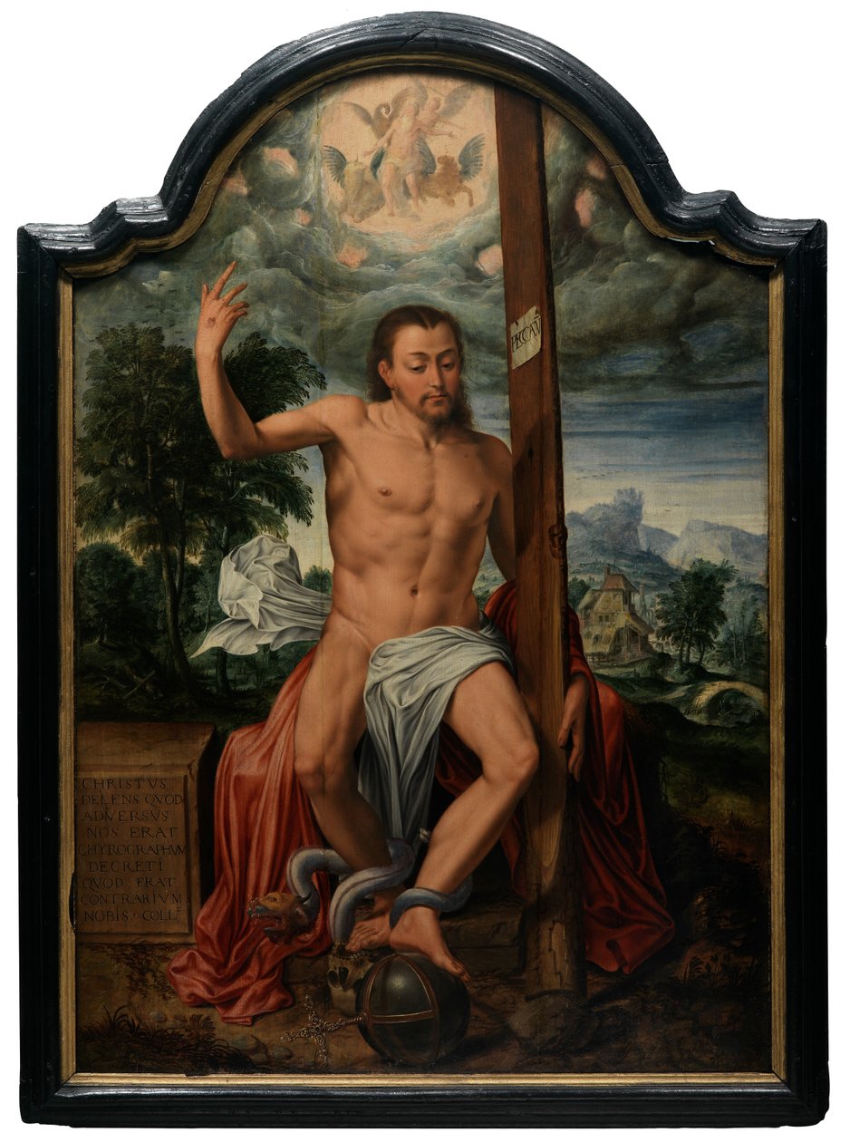 Diadalmas Krisztus (olaj a panelen) alkotó: Marcus the Elder Gheeraerts