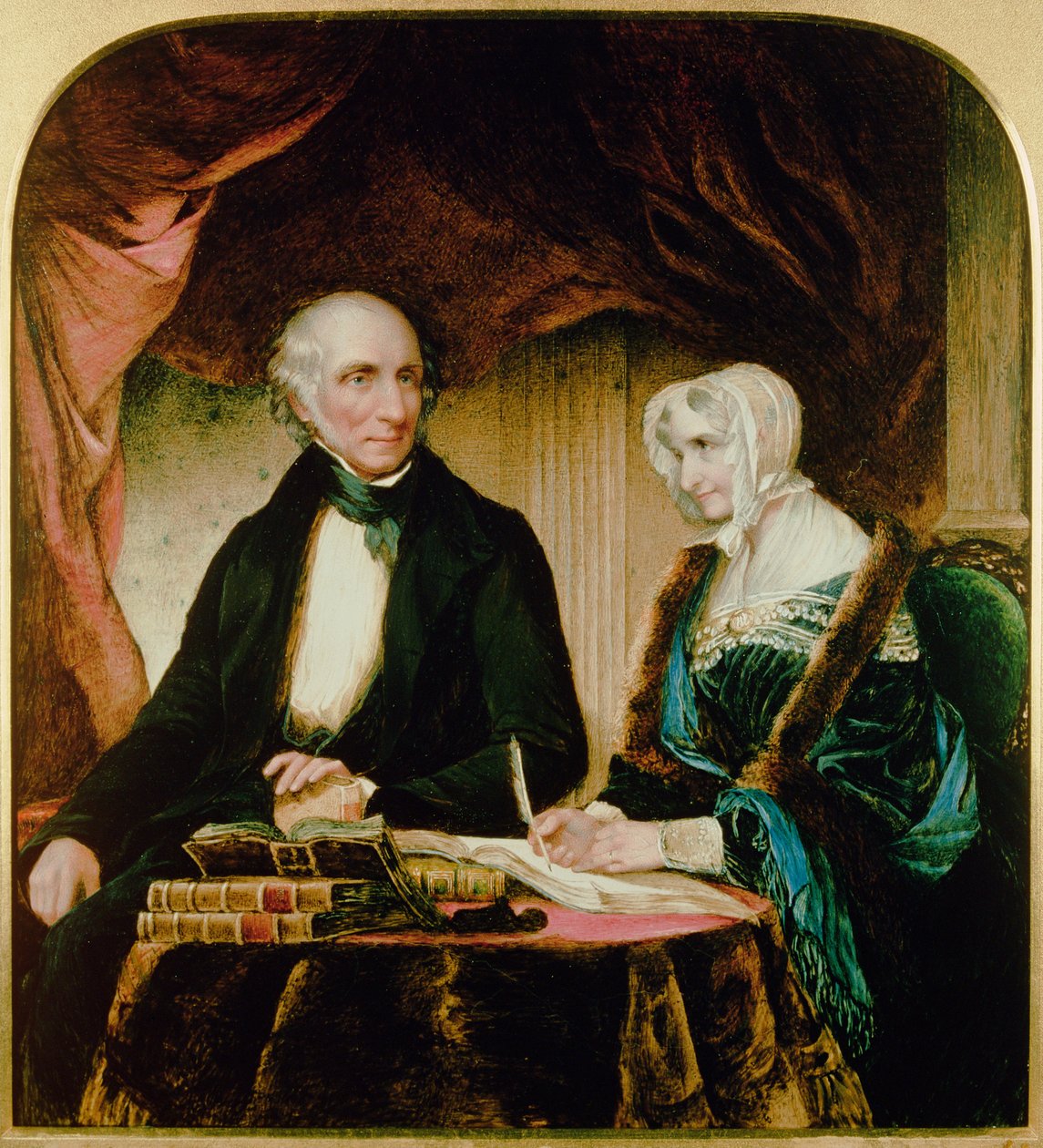 William és Mary Wordsworth portréja, 1839 alkotó: Margaret Gillies