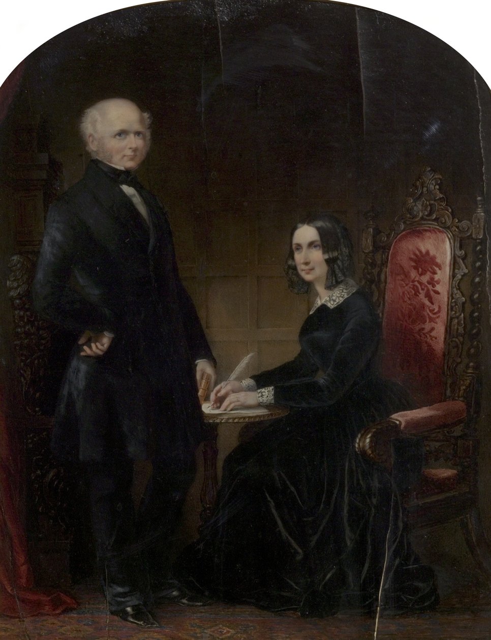 William és Mary Howitt alkotó: Margaret Gillies