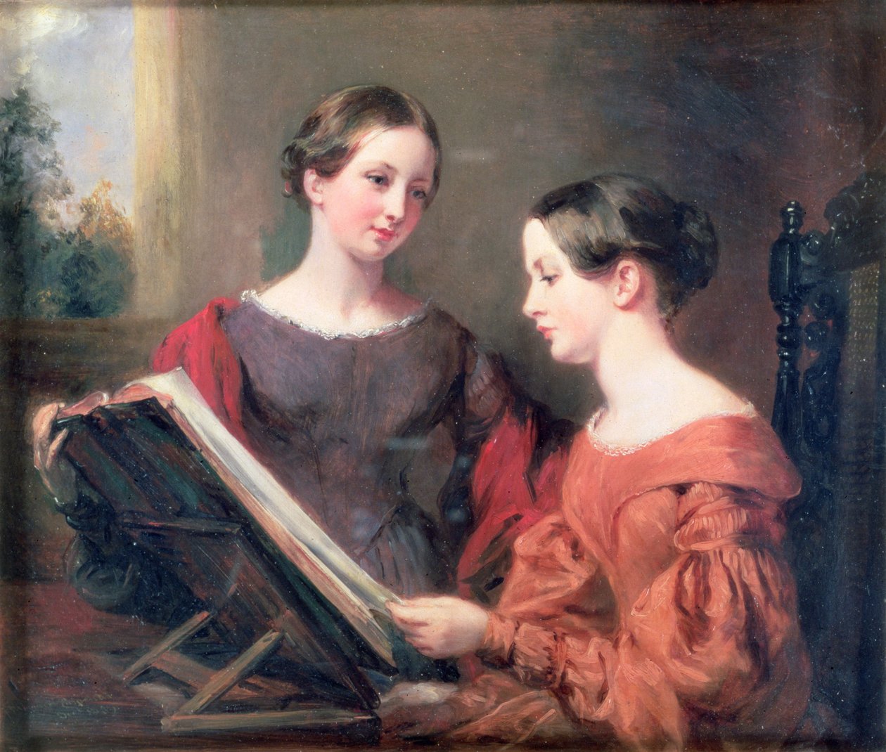 A nővérek, 1839 alkotó: Margaret Sarah Carpenter
