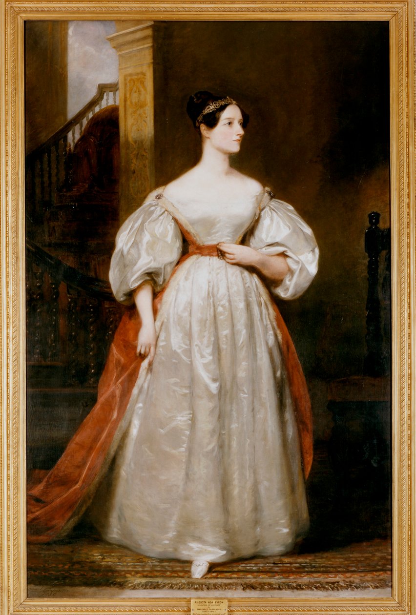 Augusta Ada Lovelace grófnő 1815-1852, angol matematikus és író alkotó: Margaret Carpenter