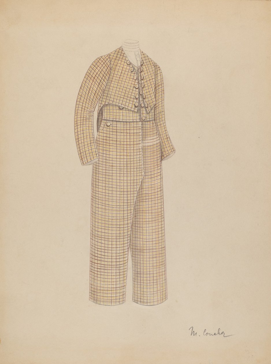 Fiú öltöny, 19351942. alkotó: Margaret Concha