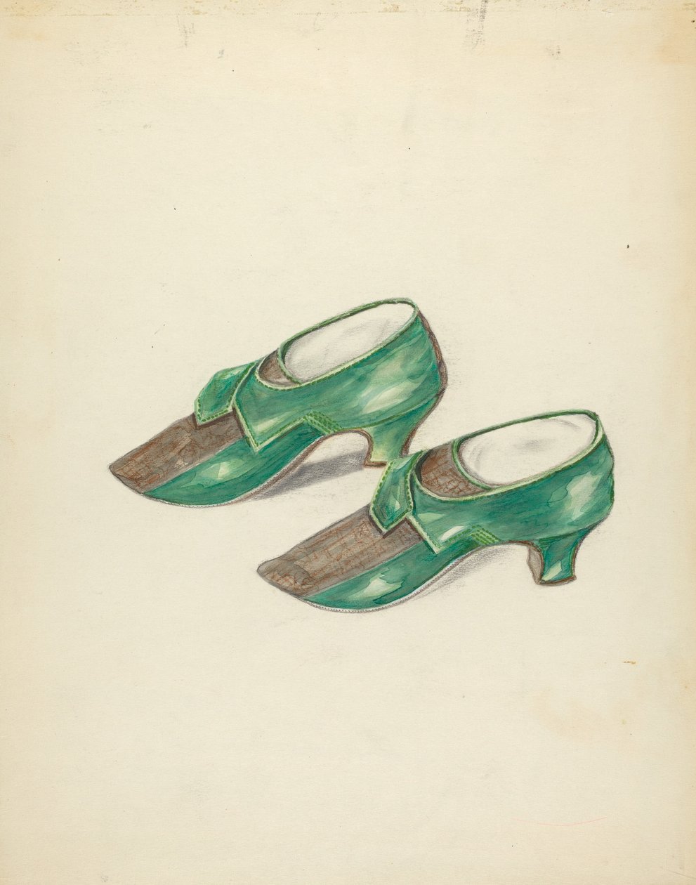 Női cipők, c. 1940. alkotó: Margaret Concha