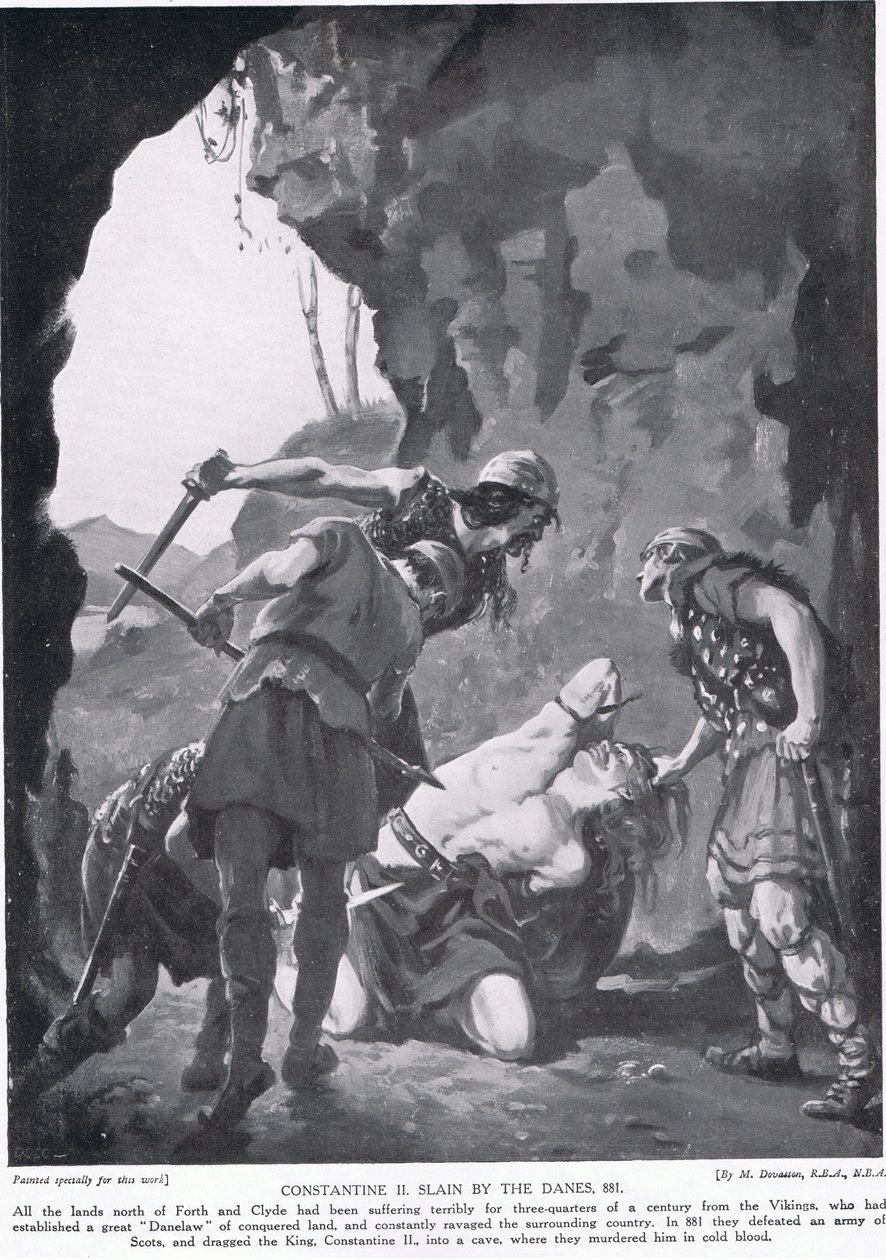 II. Kontantinus megölik a dánok Kr. u. 881-ben alkotó: Margaret Dovaston