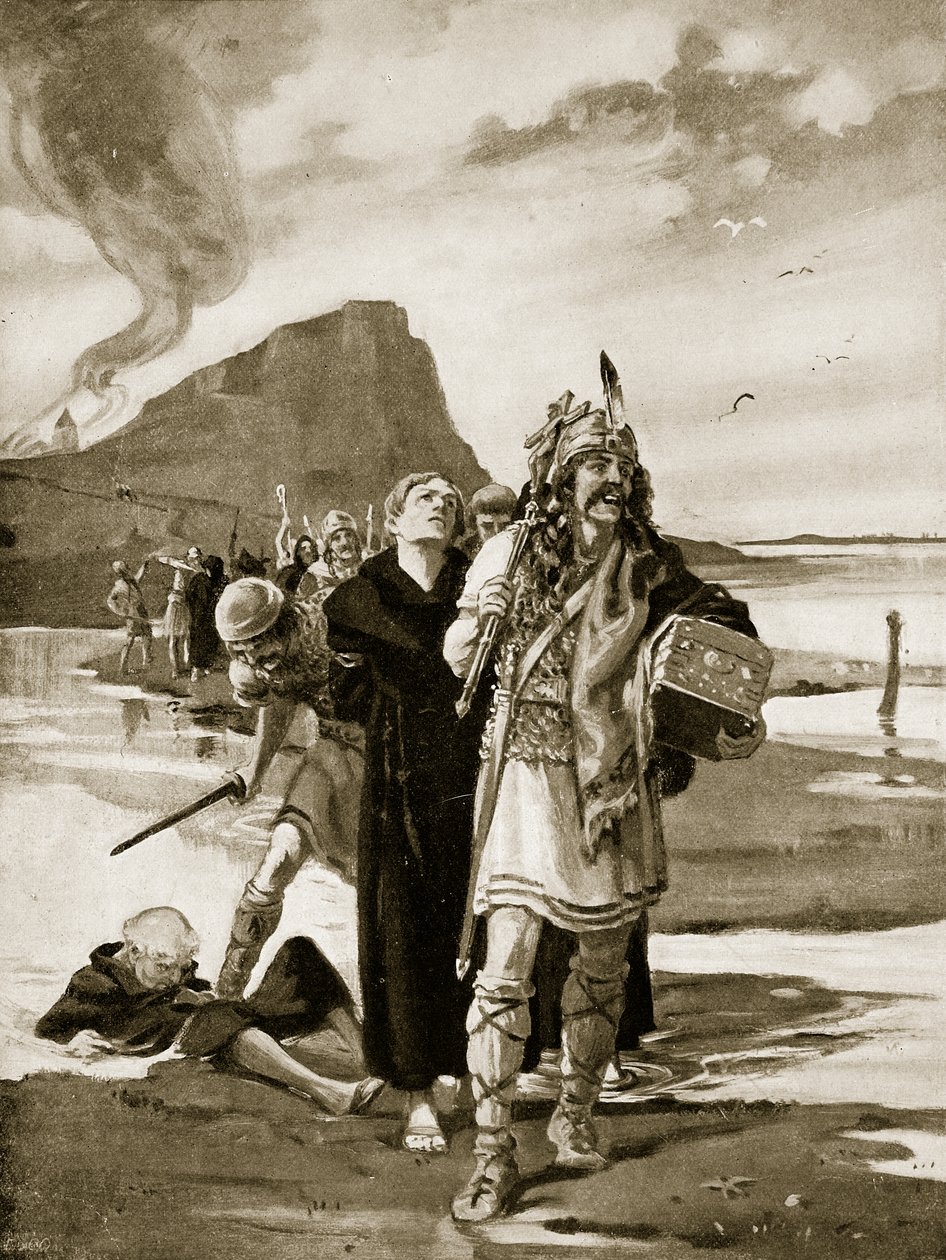 The Plunder of Lindisfarne, illusztráció a "Hutchinson