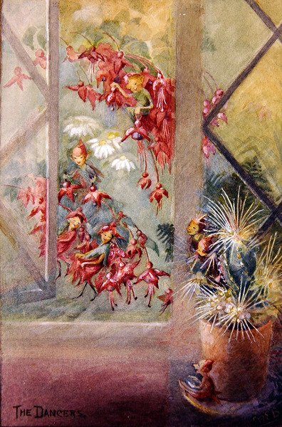 A táncosok (akvarell, tábla) alkotó: Margaret E. Bayliss