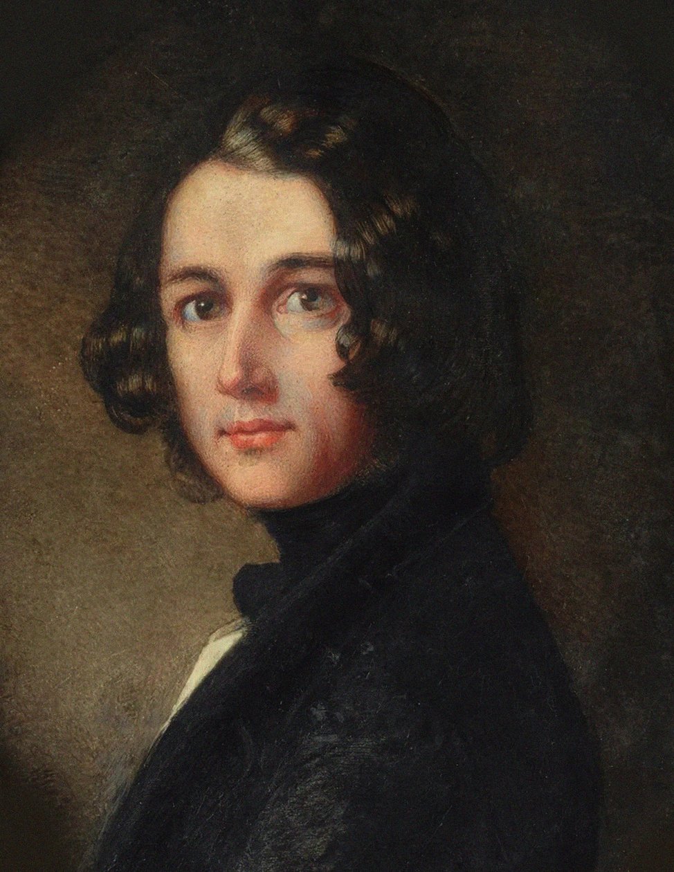 Charles Dickens portréja, 1843. alkotó: Margaret Gillies