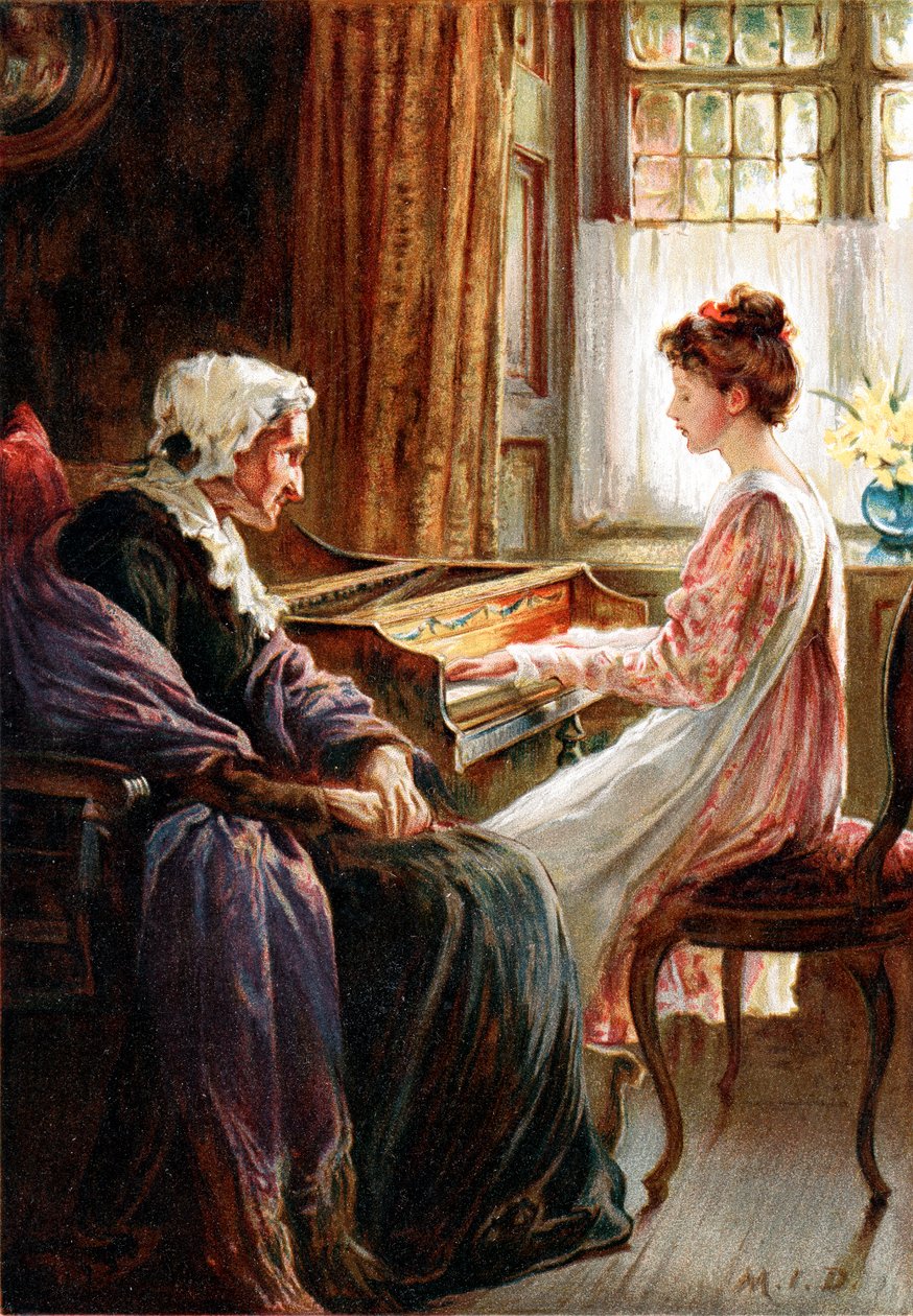 „Az esti himnuszuk”, 1892 alkotó: Margaret Isabel Dicksee