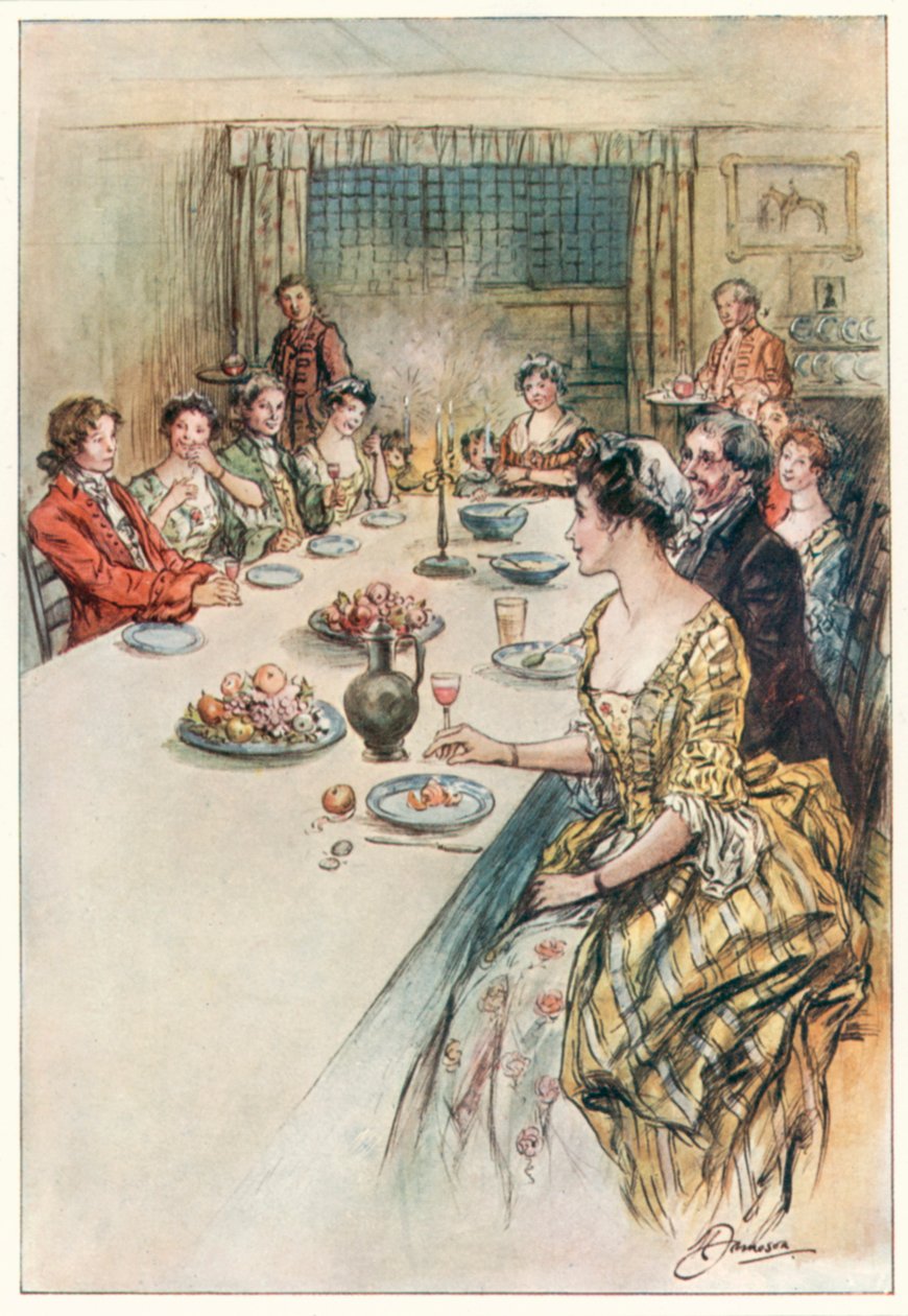 The Vicar of Wakefield (Oliver Goldsmith) (színes litográfia) alkotó: Margaret Jameson