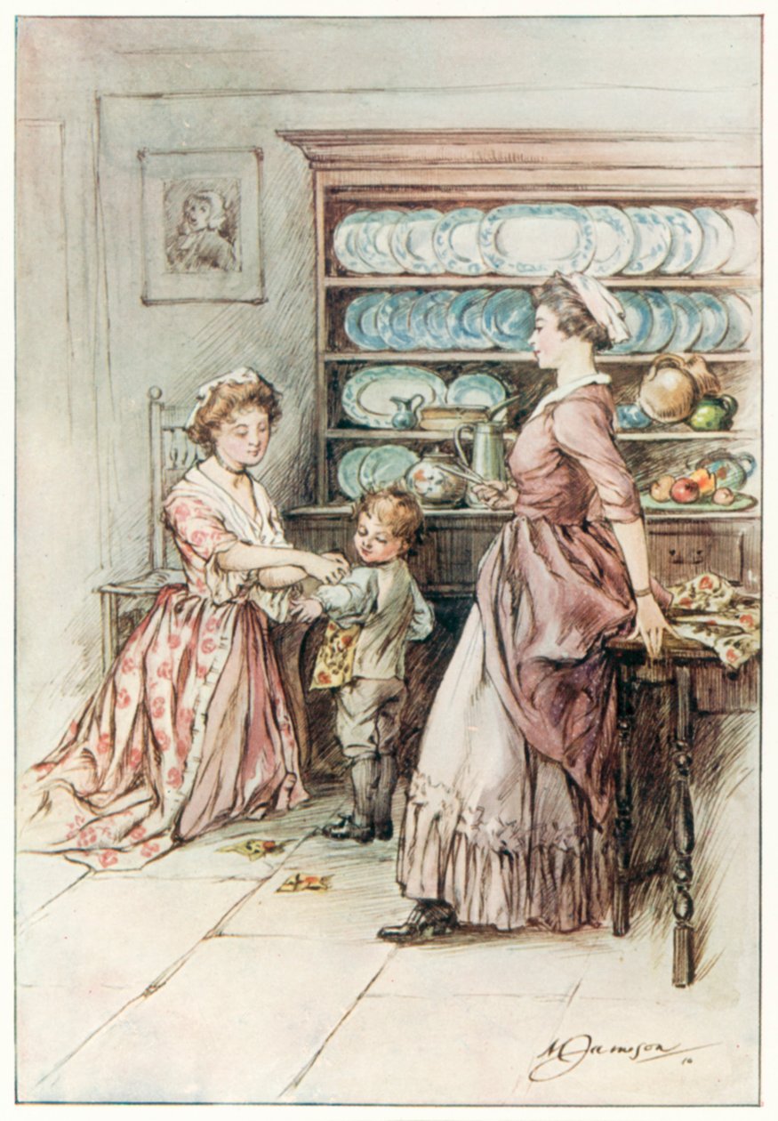 The Vicar of Wakefield (Oliver Goldsmith) (színes litográfia) alkotó: Margaret Jameson