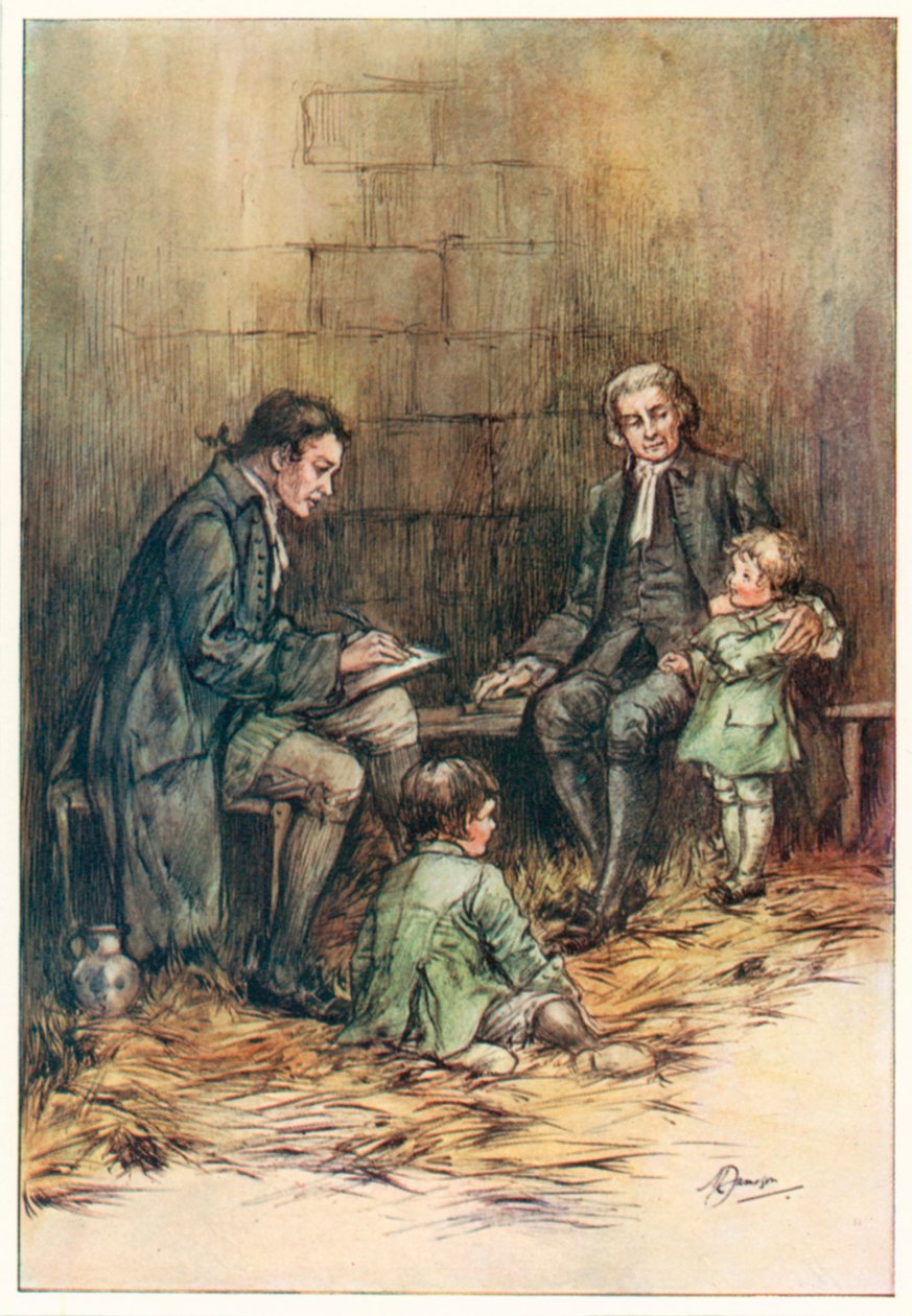 The Vicar of Wakefield (Oliver Goldsmith) (színes litográfia) alkotó: Margaret Jameson