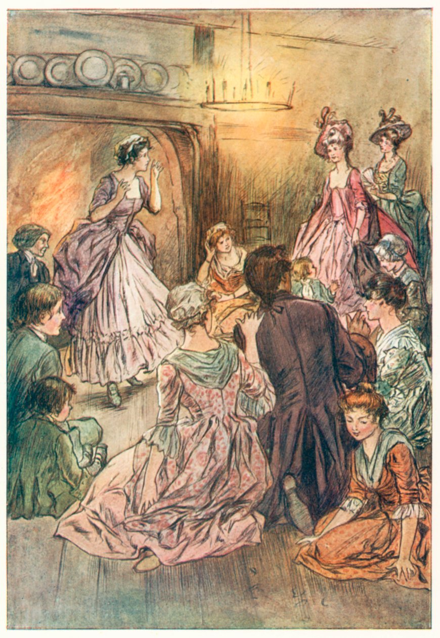 The Vicar of Wakefield (Oliver Goldsmith) (színes litográfia) alkotó: Margaret Jameson