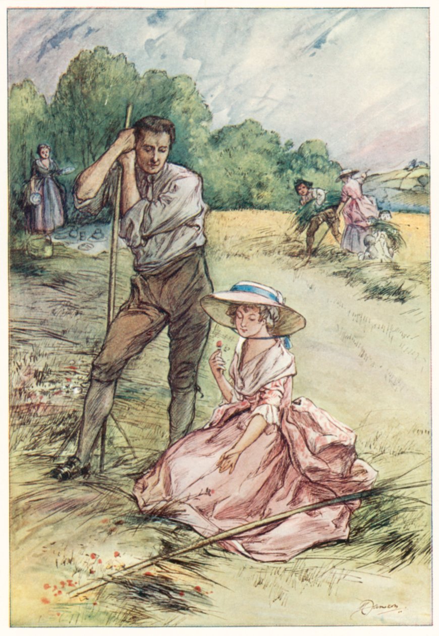 The Vicar of Wakefield (Oliver Goldsmith) (színes litográfia) alkotó: Margaret Jameson