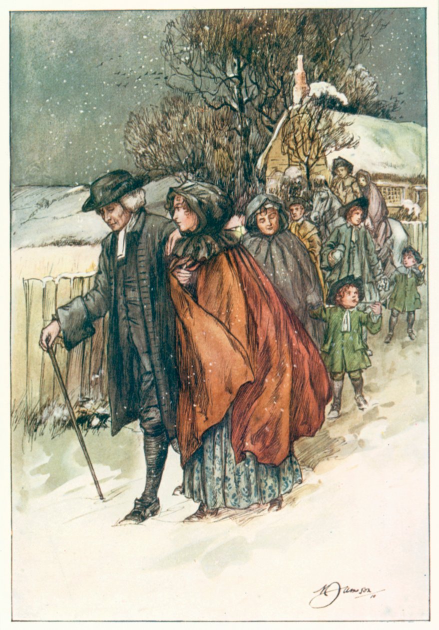 The Vicar of Wakefield (Oliver Goldsmith) (színes litográfia) alkotó: Margaret Jameson