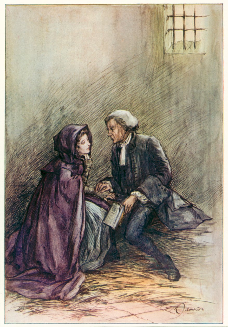 The Vicar of Wakefield (Oliver Goldsmith) (színes litográfia) alkotó: Margaret Jameson