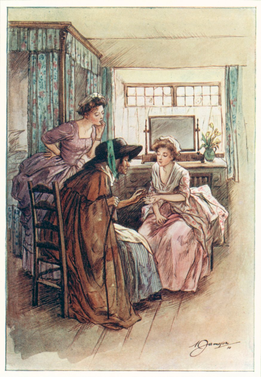 The Vicar of Wakefield (Oliver Goldsmith) (színes litográfia) alkotó: Margaret Jameson