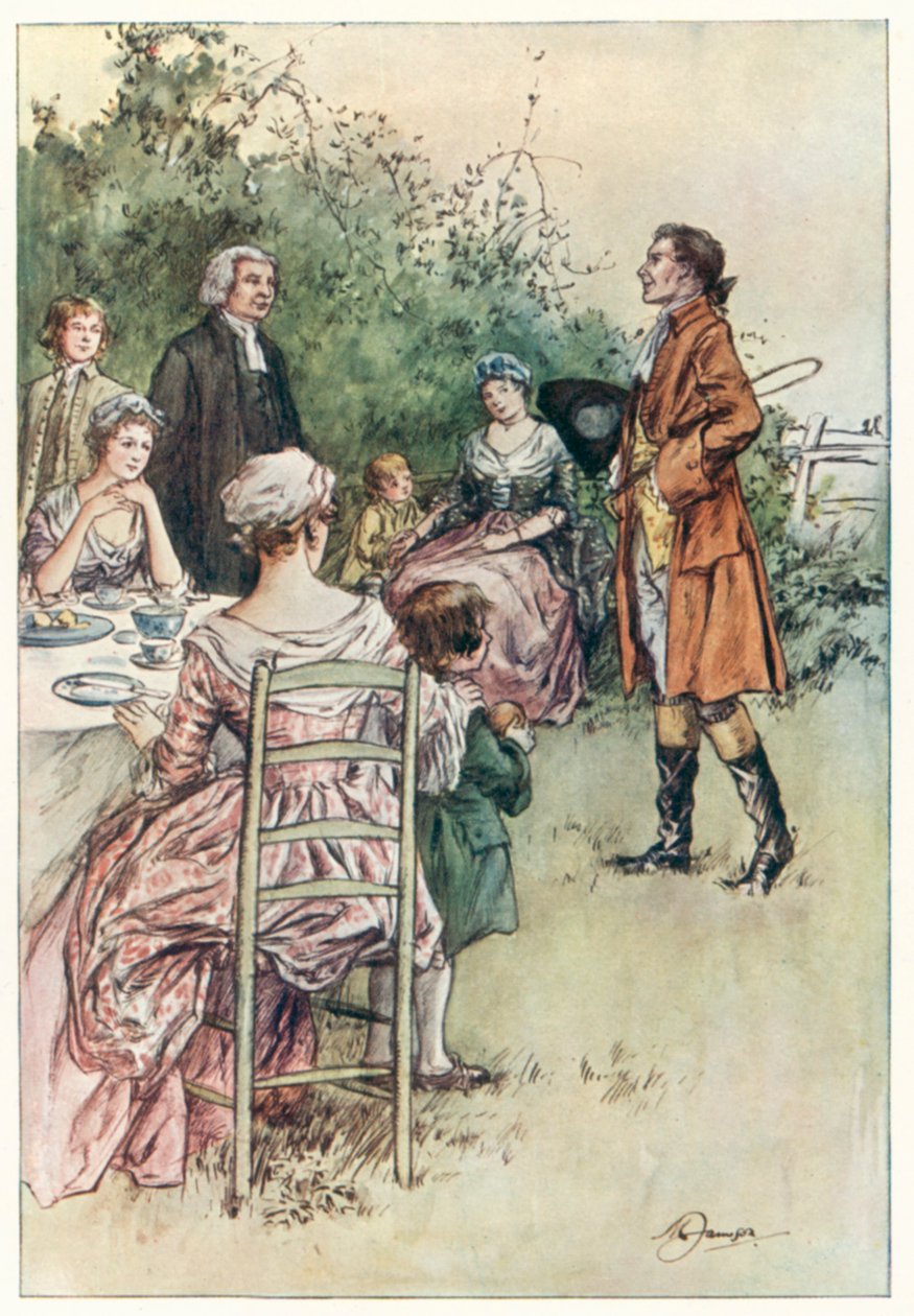 The Vicar of Wakefield (Oliver Goldsmith) (színes litográfia) alkotó: Margaret Jameson