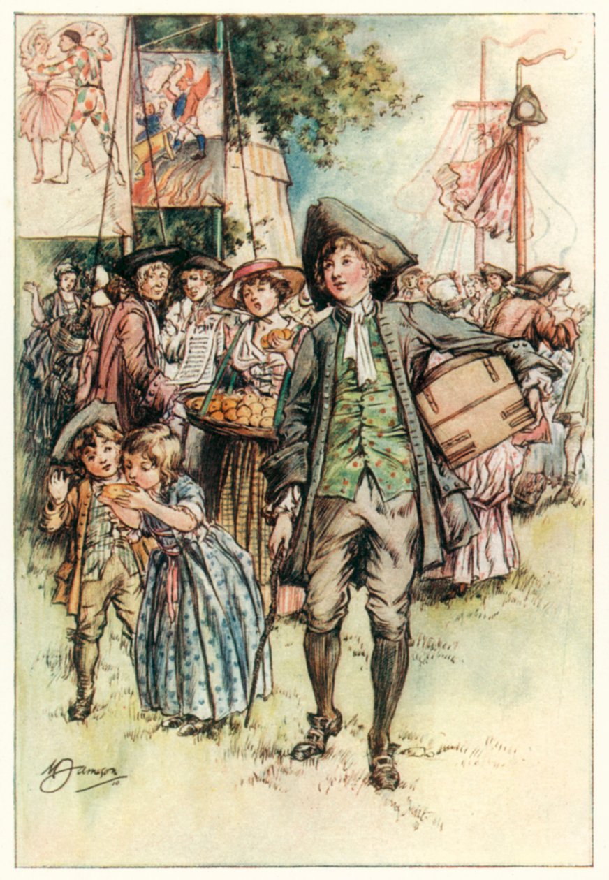 The Vicar of Wakefield (Oliver Goldsmith) (színes litográfia) alkotó: Margaret Jameson