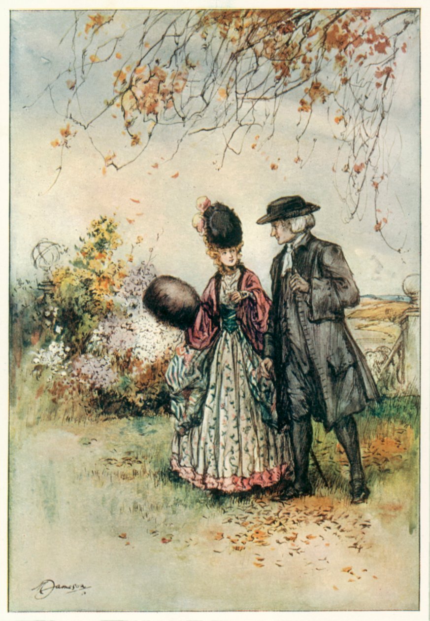 The Vicar of Wakefield (Oliver Goldsmith) (színes litográfia) alkotó: Margaret Jameson