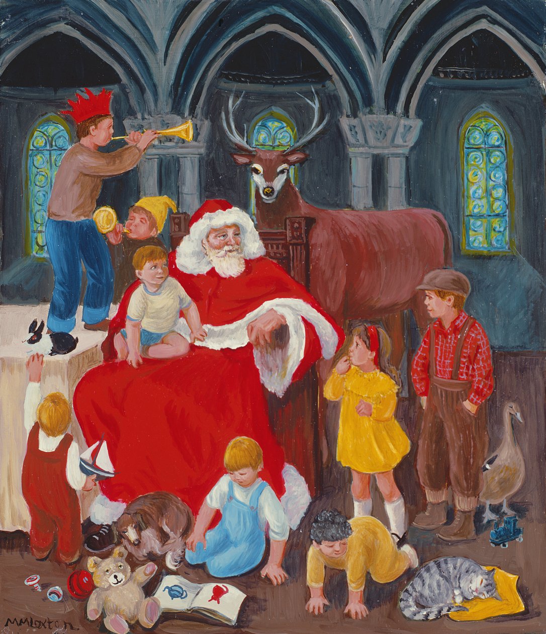 Mikulás karácsony estéjén alkotó: Margaret Loxton
