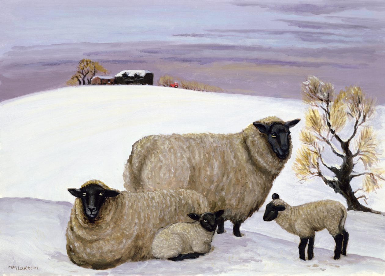 Birkák télen alkotó: Margaret Loxton