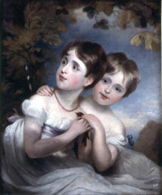 Két lány egy madárral alkotó: Margaret Sarah Carpenter