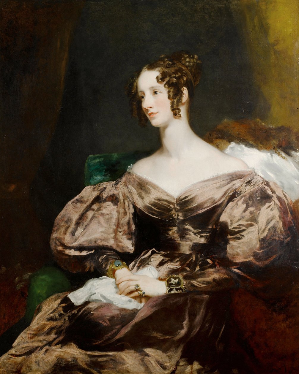 Harriet Brudenell, Howe grófnő (1799-1836) portréja alkotó: Margaret Sarah Carpenter