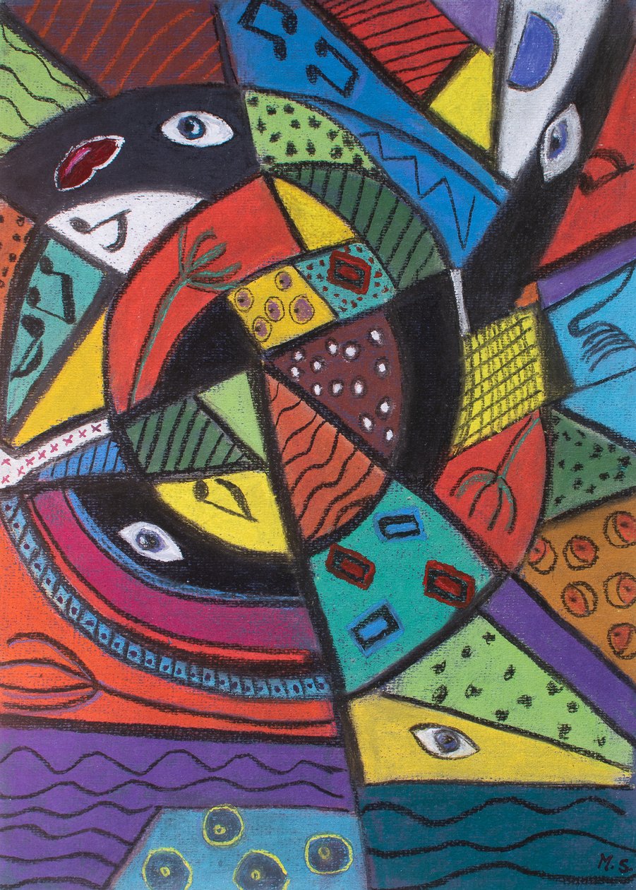 Modern művészet (Az érzékek) 2001 (pasztell) alkotó: Margo Starkey